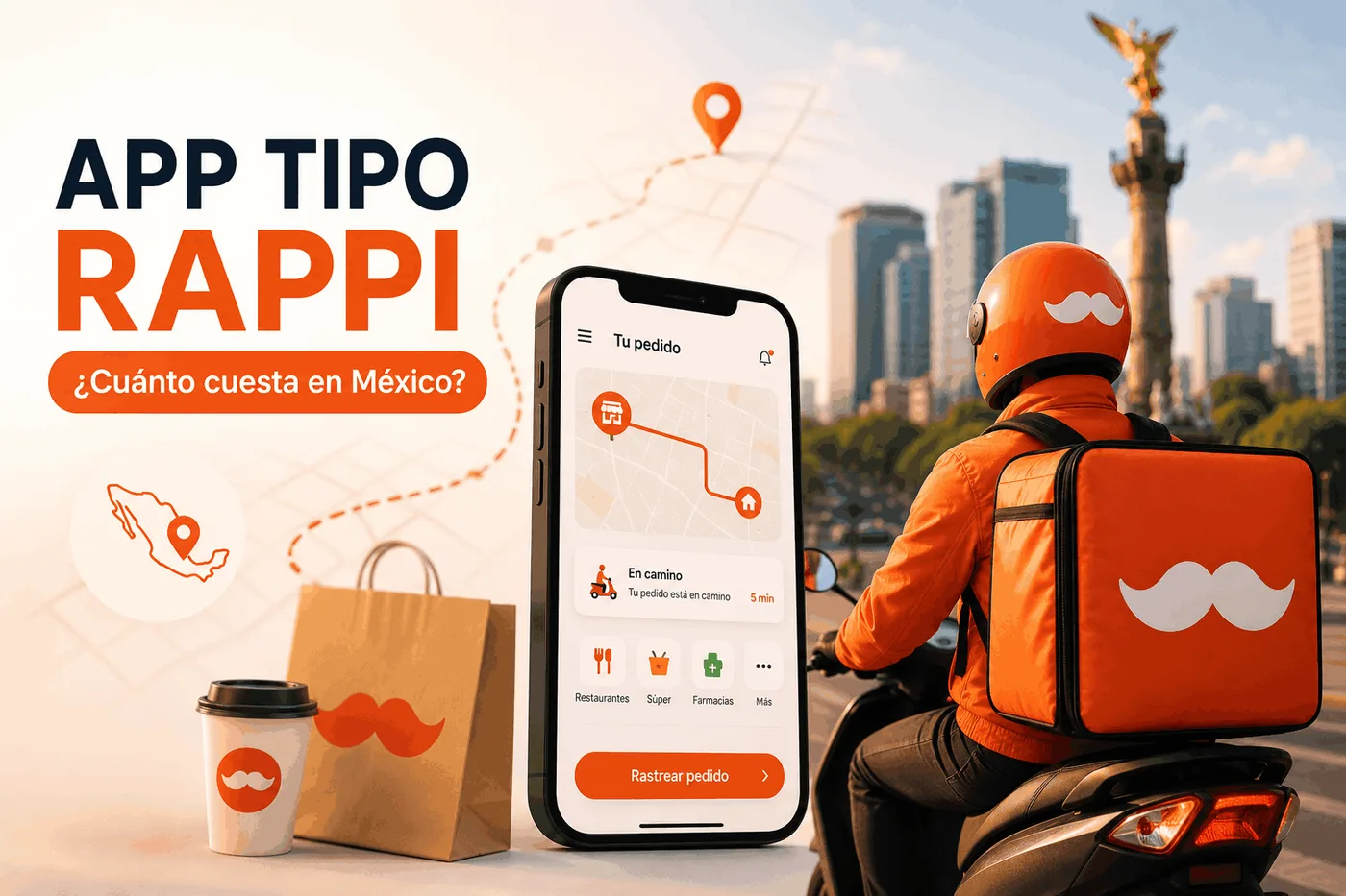 Cuánto cuesta una app tipo Rappi en México 2026 — precios reales de desarrollo
